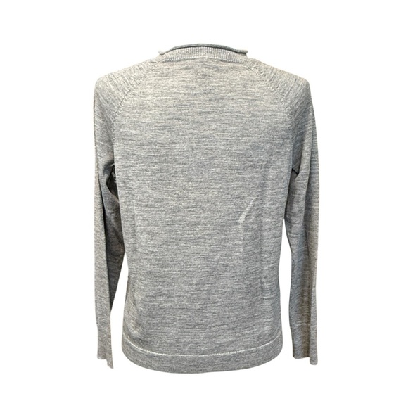 J. Crew Tweed Front Crew NeckKnit Sweater. Gray Multi Size Small #1760 - Picture 5 of 7